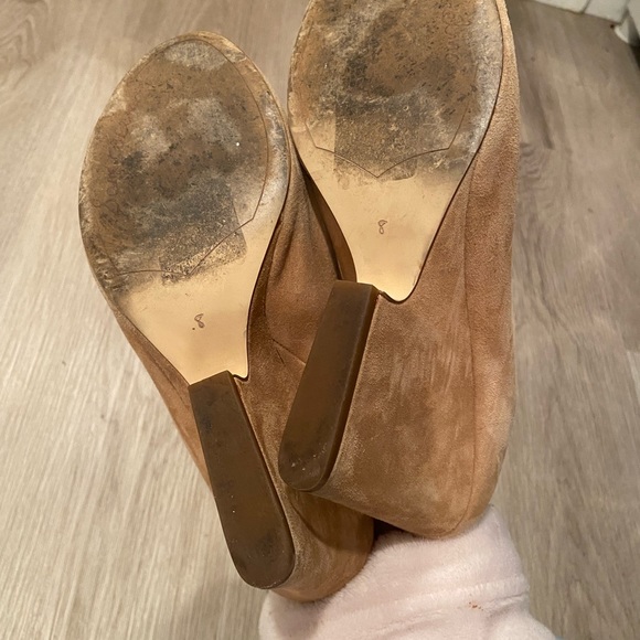 Sam Edelman Wayne Taupe Wedge Mules - Picture 2 of 4